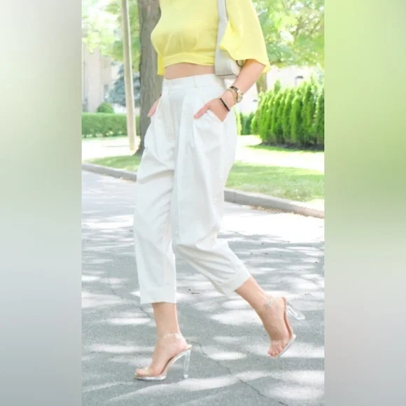 Transparent Strap Tan Heels - Picture 5 of 5